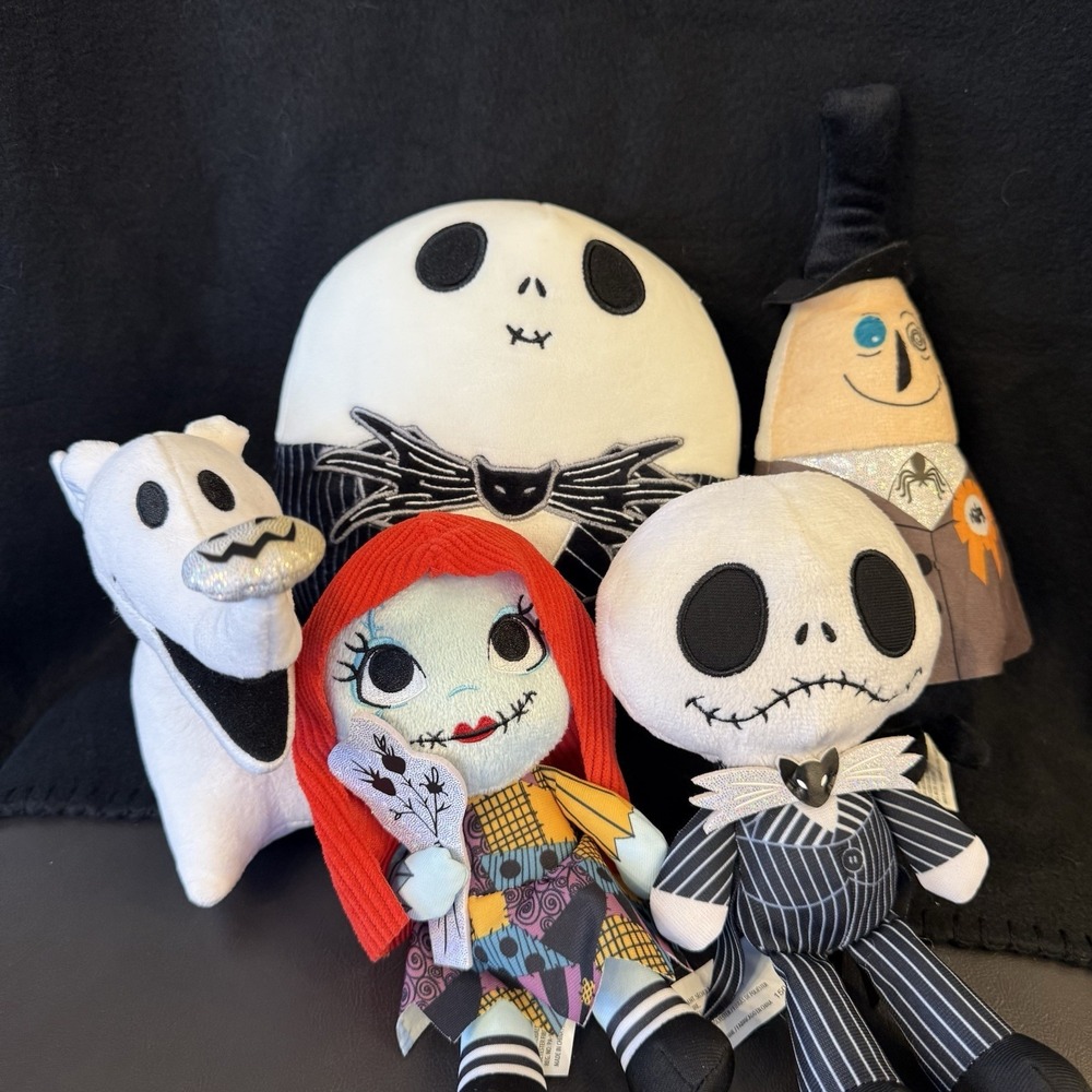 The Nightmare Before Christmas Plush Sally Jack Zero Mayor + Squishmellow